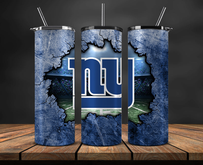 American football themed tumbler wrap design for 20oz skinny tumbler, sports fan style