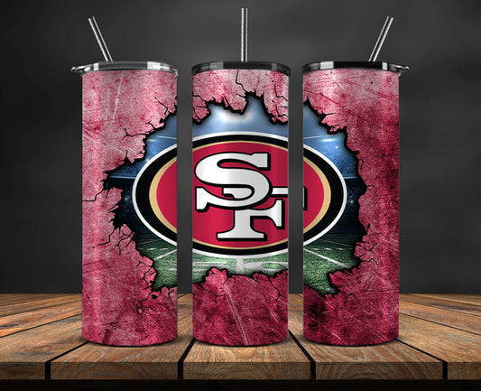 American football themed tumbler wrap design for 20oz skinny tumbler, sports fan style