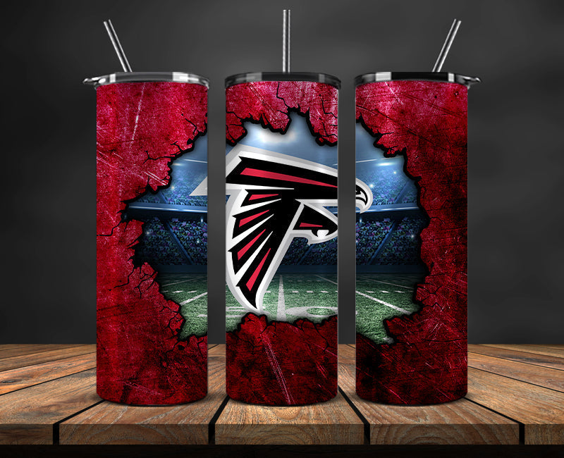 American football themed tumbler wrap design for 20oz skinny tumbler, sports fan style