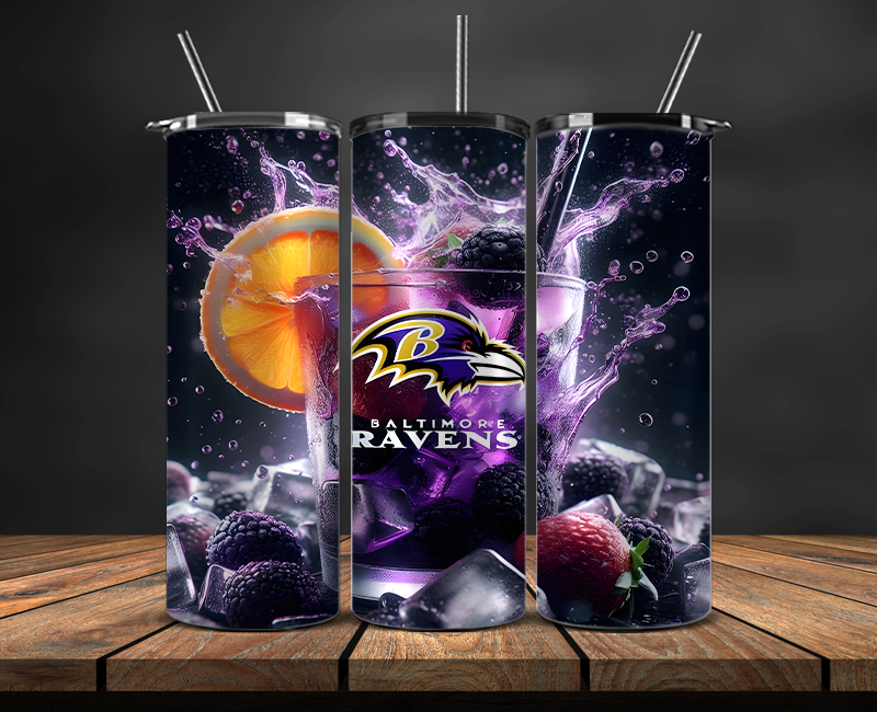 Baltimore Ravens Tumbler Wrap, NFL Trendy Tumbler 31