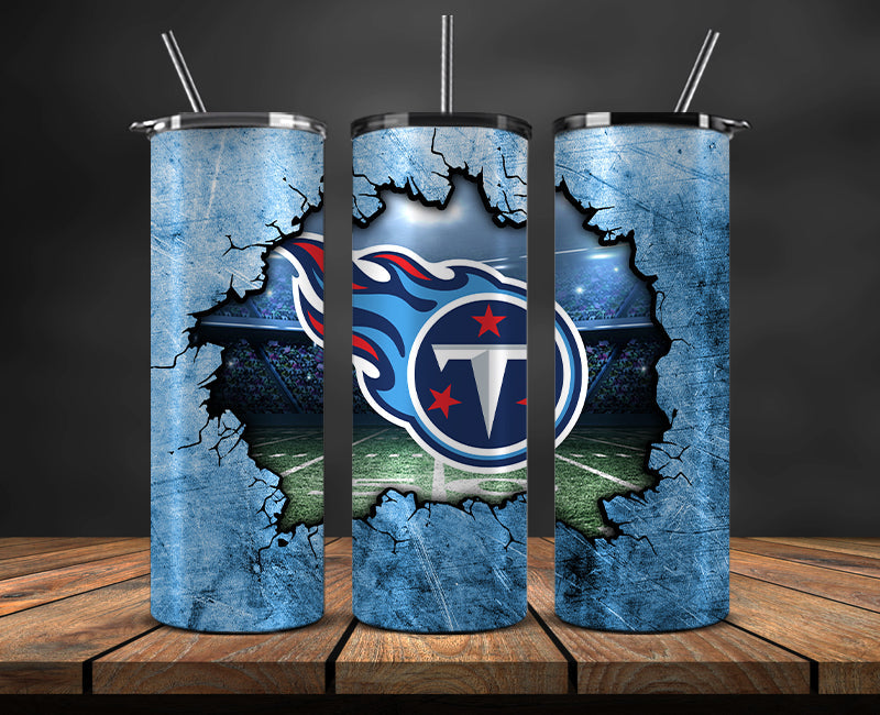 American football themed tumbler wrap design for 20oz skinny tumbler, sports fan style