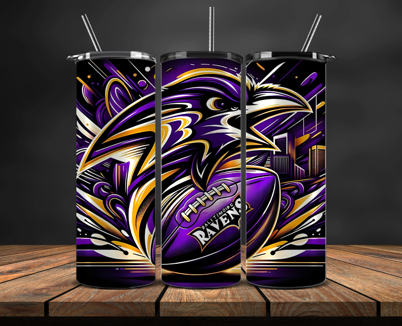 Baltimore Ravens Tumbler Wrap, NFL Trendy Tumbler 32