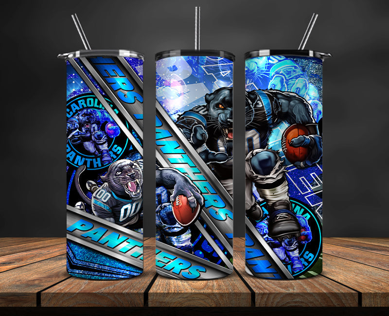 American football themed tumbler wrap design for 20oz skinny tumbler, sports fan style