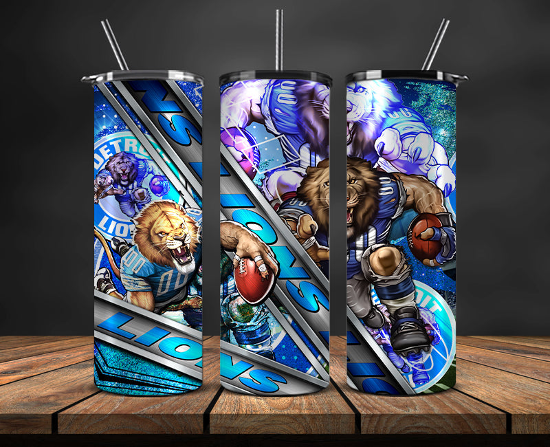 American football themed tumbler wrap design for 20oz skinny tumbler, sports fan style
