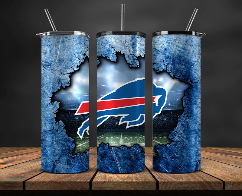 American football themed tumbler wrap design for 20oz skinny tumbler, sports fan style