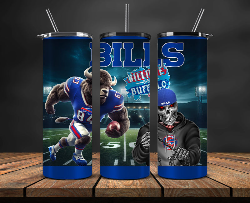 American football themed tumbler wrap design for 20oz skinny tumbler, sports fan style