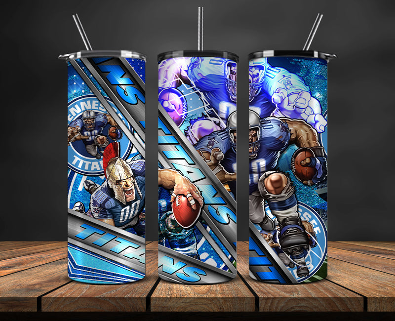 American football themed tumbler wrap design for 20oz skinny tumbler, sports fan style
