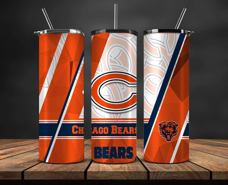 American football themed tumbler wrap design for 20oz skinny tumbler, sports fan style