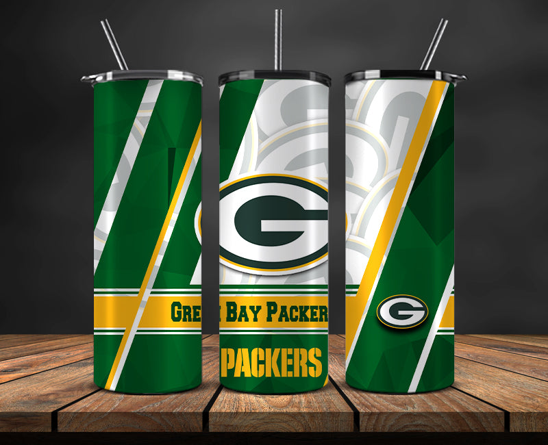 American football themed tumbler wrap design for 20oz skinny tumbler, sports fan style