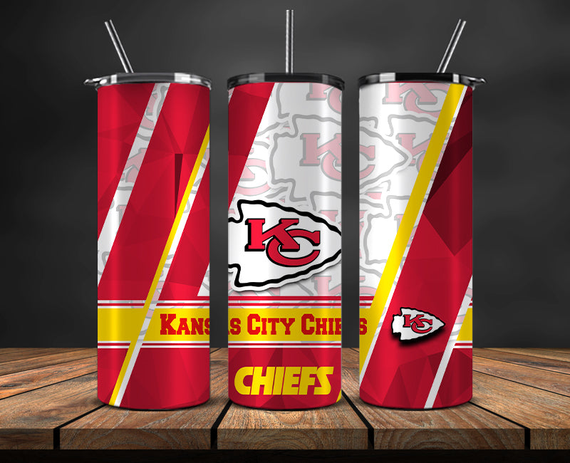 American football themed tumbler wrap design for 20oz skinny tumbler, sports fan style
