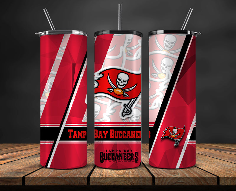 American football themed tumbler wrap design for 20oz skinny tumbler, sports fan style