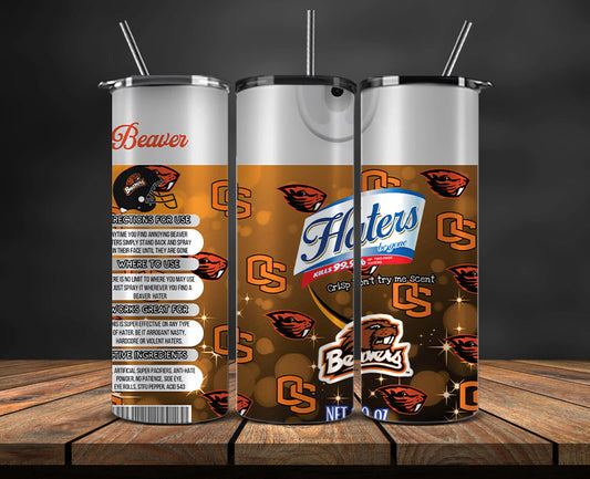 Oregon State Beavers Haters BeGone Tumbler Wrap, College Haters BeGone Tumbler Png 99