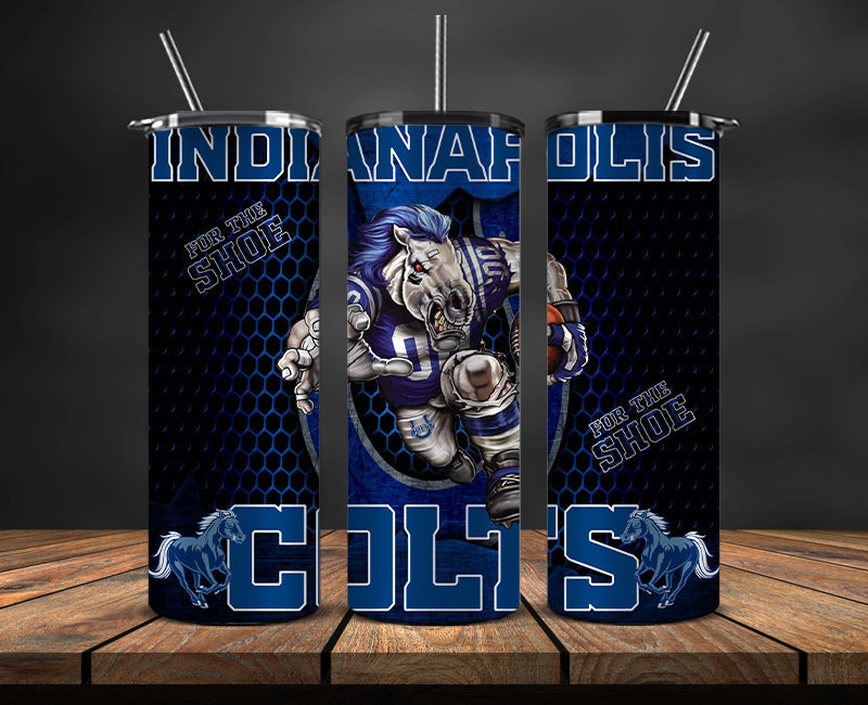 American football themed tumbler wrap design for 20oz skinny tumbler, sports fan style