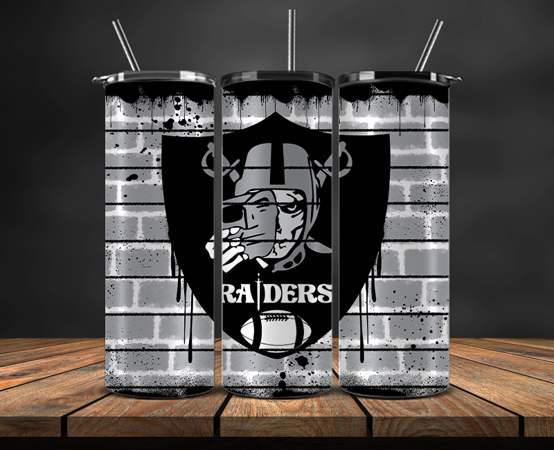 Las Vegas Raiders Tumbler Wrap, NFL Trendy Tumbler 09