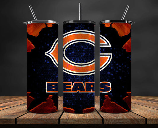 Chicago Bears Tumbler 20oz ,Bears Logo Tumbler 20oz ,  NFL Football 20oz LUH -102