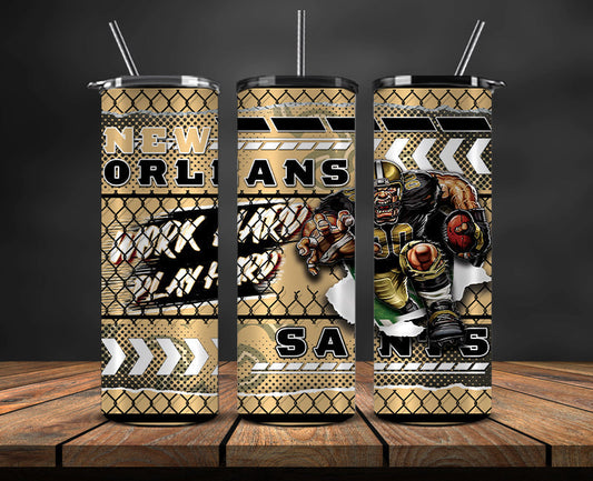 New Orleans Saints Tumbler, Saints  Logo, Mascot Football Png 103