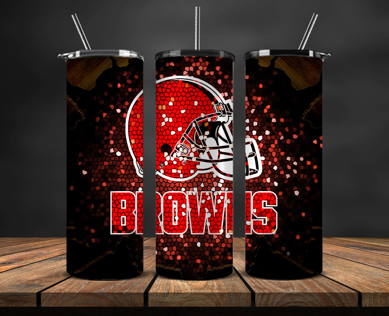 Cleveland Browns Tumbler 20oz ,Browns Logo Tumbler 20oz ,  NFL Football 20oz LUH -104