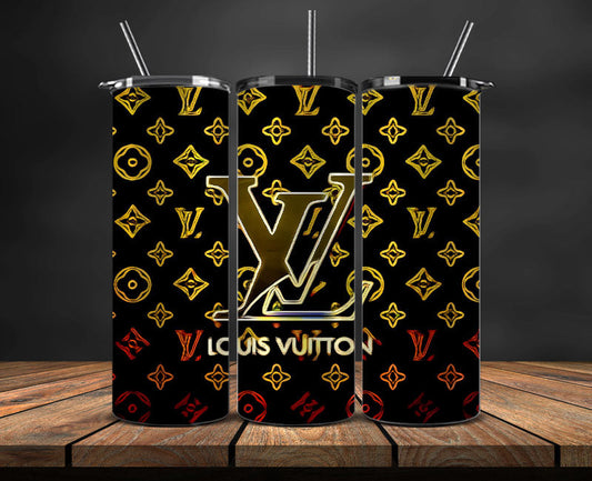 LV  Tumbler Wrap, Lv Tumbler Png, Lv Logo, Luxury Tumbler Wraps, Logo Fashion  Design 104