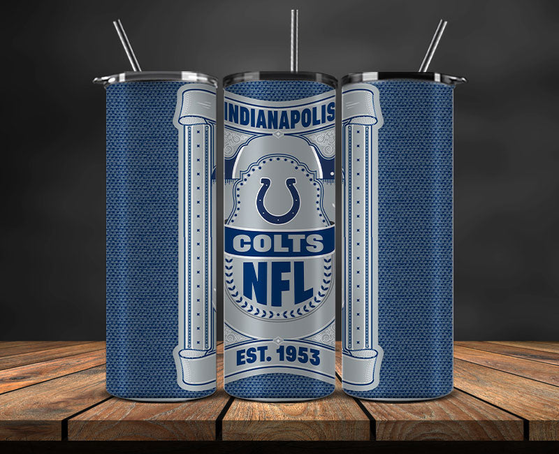 Indianapolis Colts Tumbler Wrap, NFL Logo Tumbler Png, NFL Design Png-105