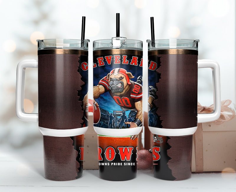 Cleveland Browns Tumbler 40oz Png, 40oz Tumler Png 105