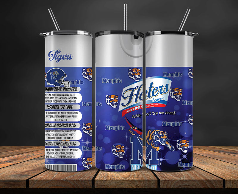 Memphis Tigers Haters BeGone Tumbler Wrap, College Haters BeGone Tumbler Png 109