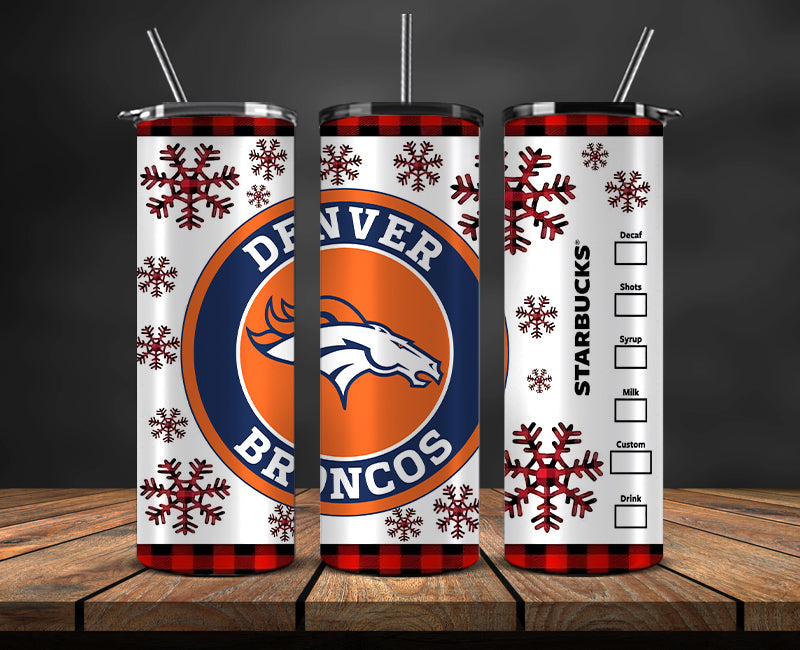 Denver Broncos Christmas Tumbler 20oz,NFL Merry Christmas 20oz, NFL Christmas Tumbler 20oz 10