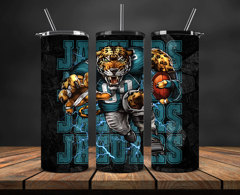 Jacksonville Jaguars Tumbler, Jaguars Logo Tumbler 20oz ,NFL Season 2023 LUF- 112