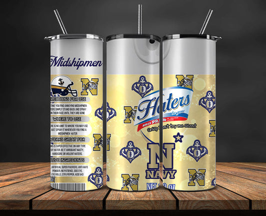 Navy Midshipmen Haters BeGone Tumbler Wrap, College Haters BeGone Tumbler Png 113