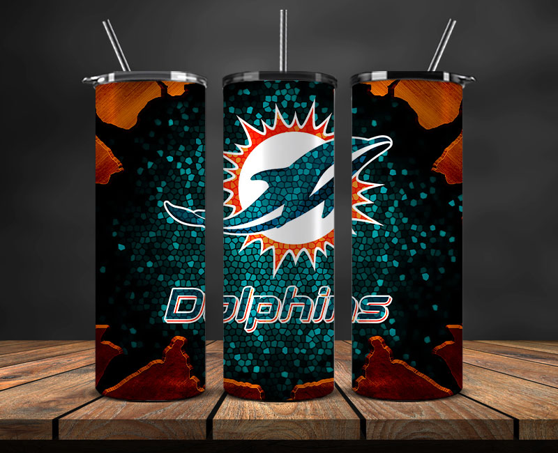 Miami Dolphins Tumbler 20oz ,Dolphins Logo Tumbler 20oz ,  NFL Football 20oz LUH -116