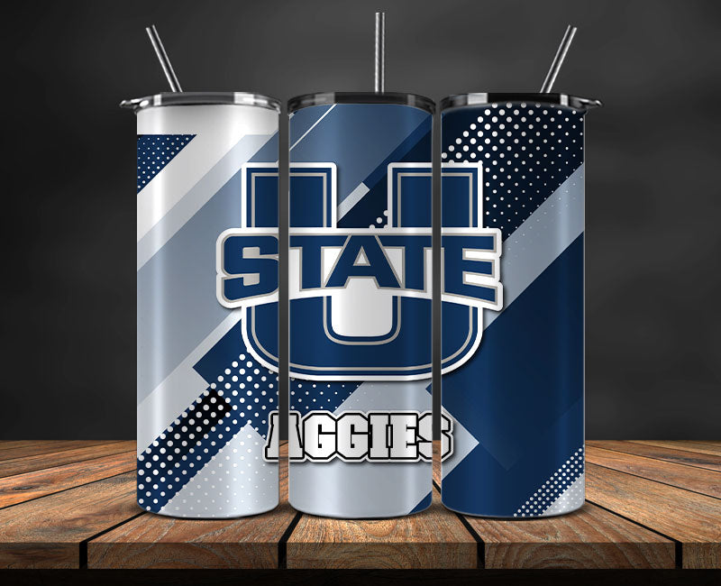 Utah State Aggies Logo 20 oz Tumbler Png ,College Football 20 Oz Tumbler Wrap 117