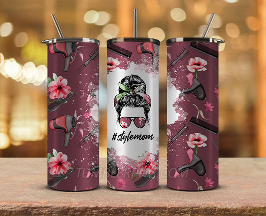 Mother's Day Tumbler Wrap Png, Mom Tumbler, Mother Tumbler,Mother's Day Skinny Tumbler 11