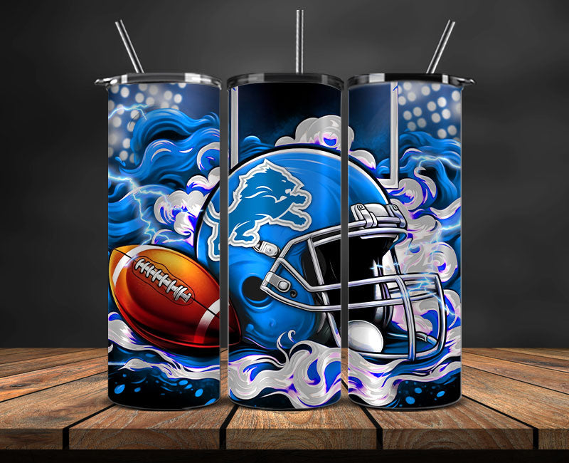 Detroit Lions Tumbler Wraps,NFL Tumbler By AI, AI Tumbler Design 11