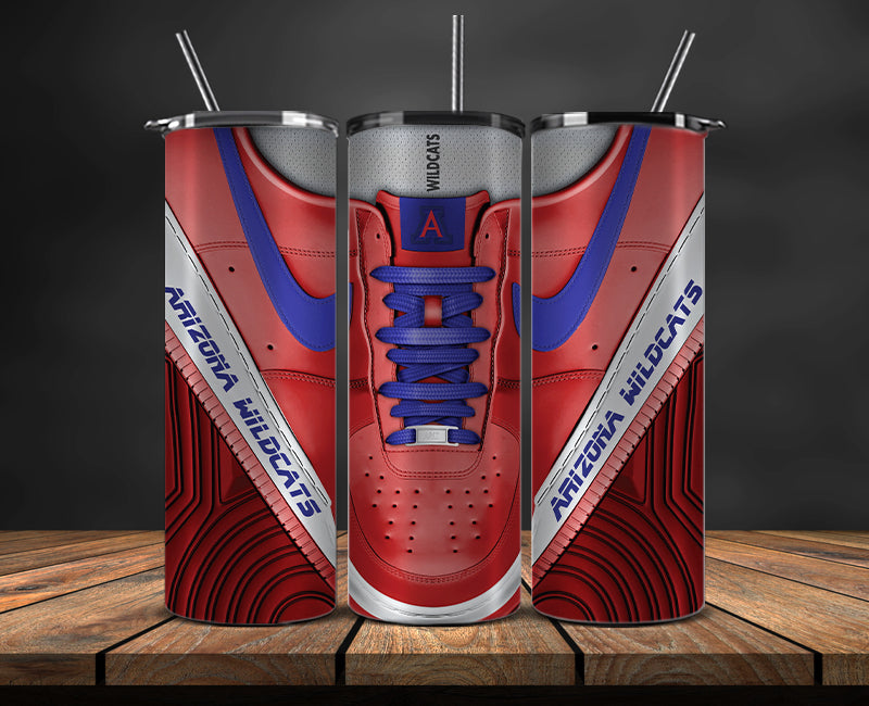 Arizona Wildcats Sneaker Tumbler Wrap , College Sneaker Tumbler Wrap 123