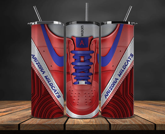 Arizona Wildcats Sneaker Tumbler Wrap , College Sneaker Tumbler Wrap 123