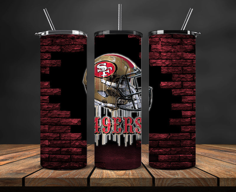 San Francisco 49ers Tumbler, 49ersLogo Tumbler 20oz ,NFL Football 20oz LUG- 124