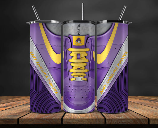 East Carolina Pirates Sneaker Tumbler Wrap , College Sneaker Tumbler Wrap 125