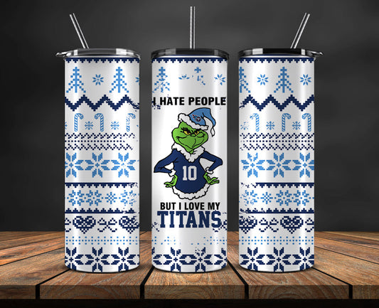 Tennessee Titans Christmas Tumbler 20oz,NFL Merry Christmas 20oz, NFL Christmas Tumbler 20oz 127