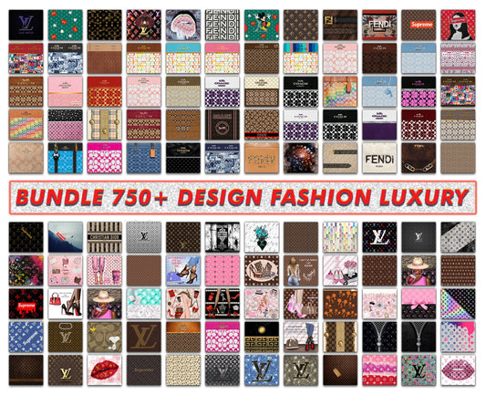 Bundle 750 Design Tumbler Fashion, Luxury Designer Tumbler Design,Digital Luxury Fashion 20oz Tumbler Wrap,Tumbler Logo Brand 122