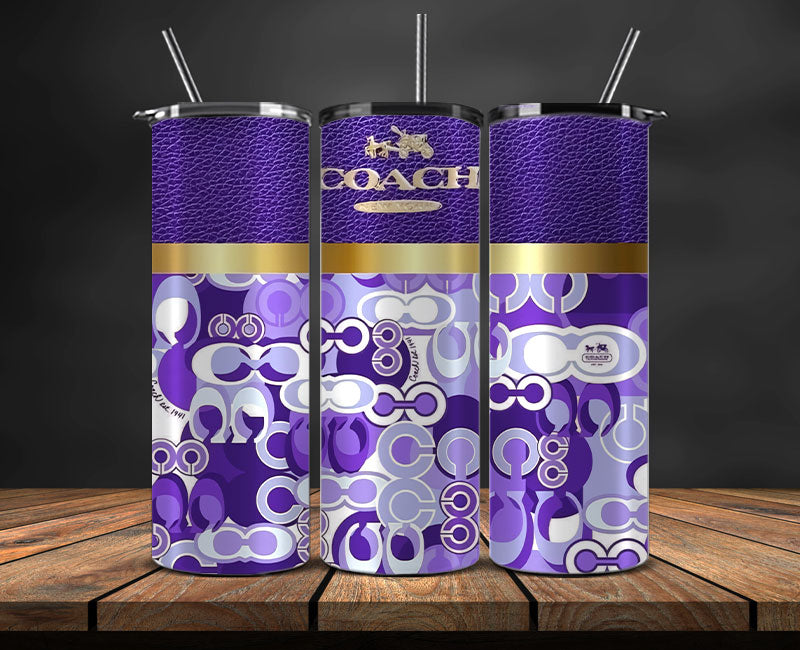 Coach  Tumbler Wrap, Coach Tumbler Png, Coach Logo, Luxury Tumbler Wraps, Logo Fashion  Design 129