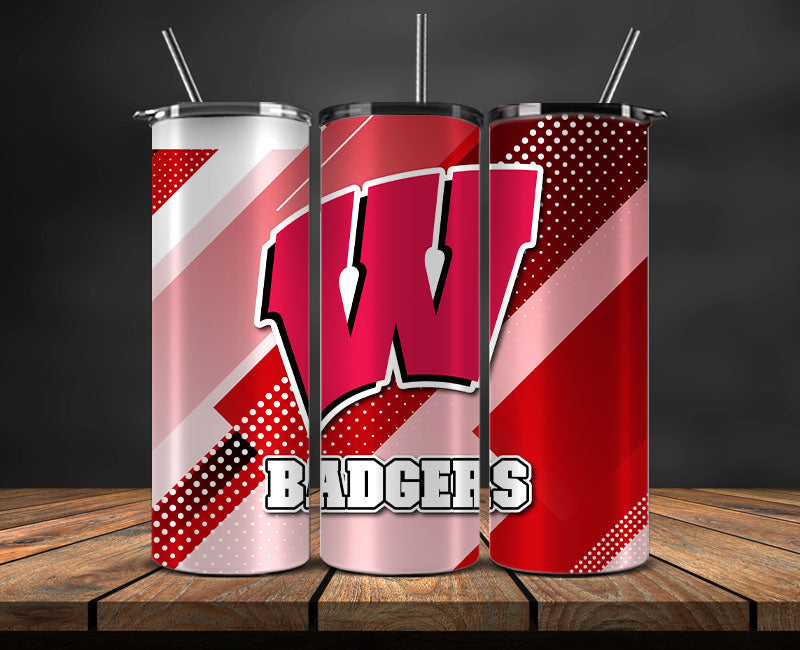 Badgers Logo 20 oz Tumbler Png ,College Football 20 Oz Tumbler Wrap 130