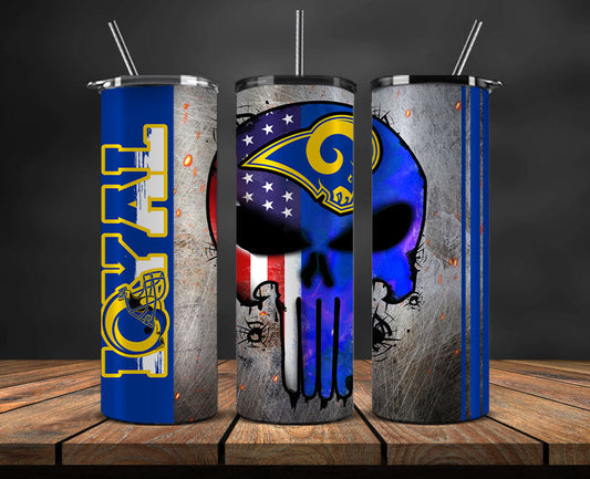 Los Angeles Rams Loyal Tumbler Wraps, Nfl Tumbler Png 136