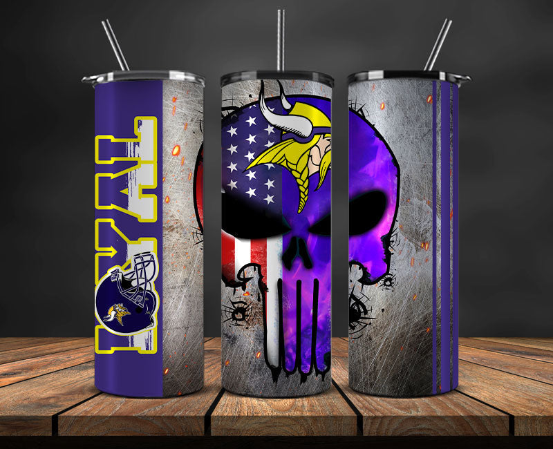 Minnesota Vikings Loyal Tumbler 20oz , NFL Football 20oz LUH -137