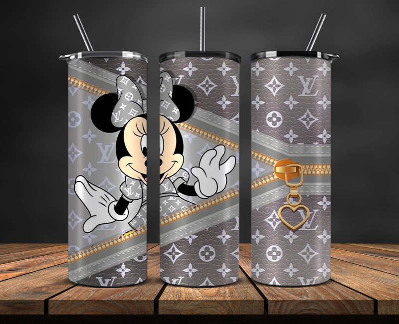 Mickey Logo Fashion Tumbler Designs, Brand Logo Tumbler Wrap New 13