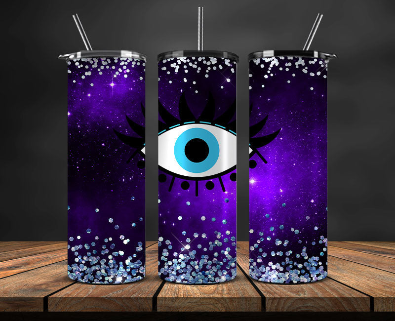 Evil Eye Skinny Tumbler Png, Evil Eye 20 oz Tumbler Wrap , Evil Eye Tumbler Wrap 13