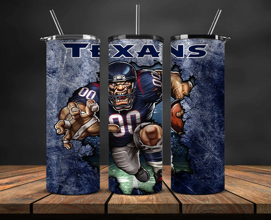 Texans Logo Tumbler 20oz ,NFL Football 20oz LUG- 13