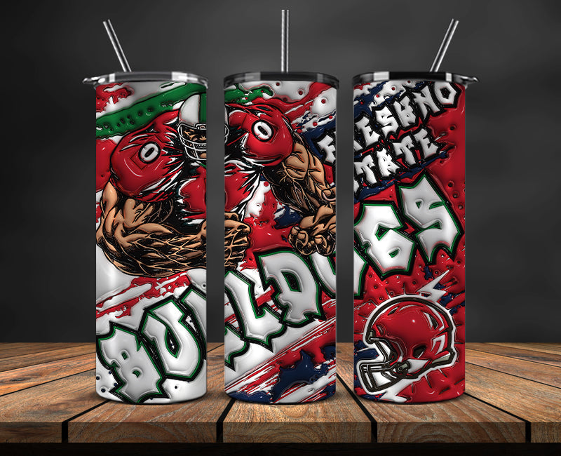 Football Mascot Colleges 3D Tumbler Skinny , Football Tumbler Png ,Nfl Png 13