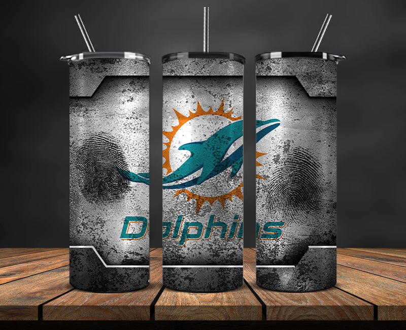 Miami Dolphins Tumbler, Dolphins Logo Tumbler 20oz ,NFL Season 2023 LUF- 140