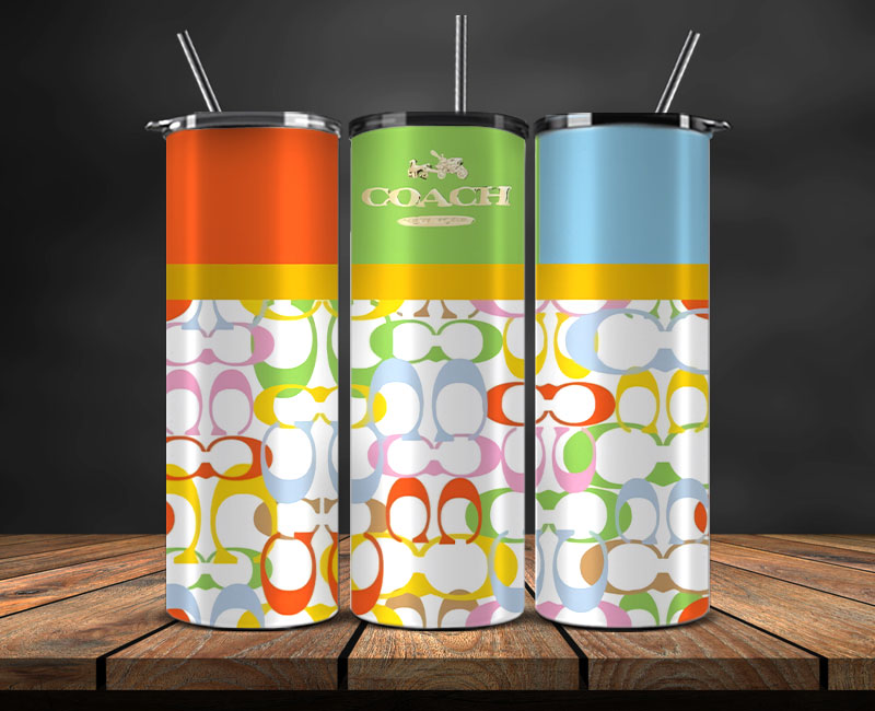 Coach  Tumbler Wrap, Coach Tumbler Png, Coach Logo, Luxury Tumbler Wraps, Logo Fashion  Design 147