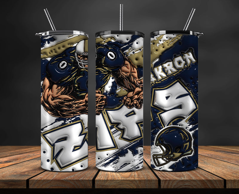 Football Mascot Colleges 3D Tumbler Skinny , Football Tumbler Png ,Nfl Png 14