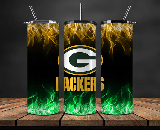 Packers Tumbler Wrap , Tumbler 20oz with fire effect 14